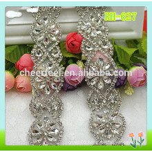 Wholesale and unique crystal wedding sash applique